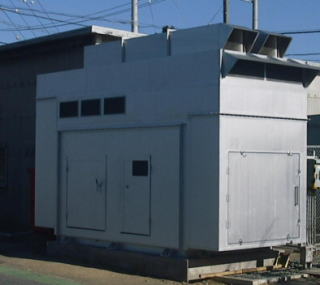 非常用発電機 騒音対策後