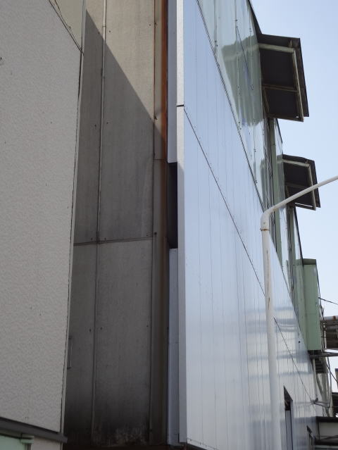 秋田県　防音壁パネル　外壁